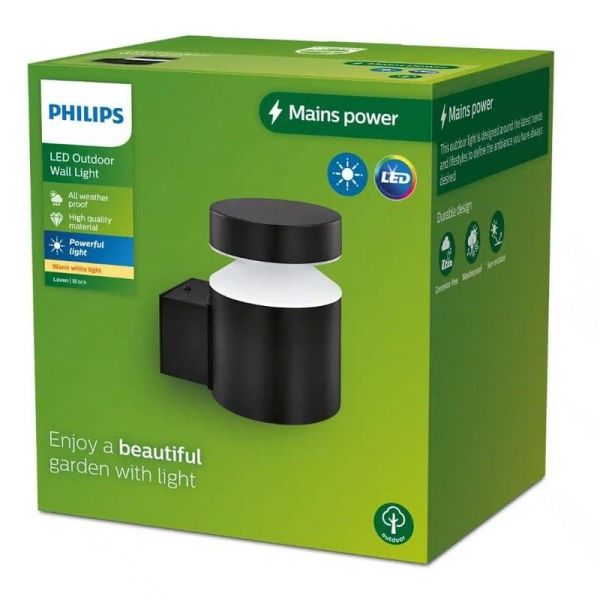 Aplique LED exterior LAVEN 6W 2700K IP44 | LeonLeds