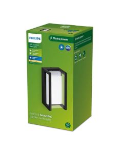 Arandela LED retangular para exterior PYRONA 12W 2700K IP44 | LeonLeds 2