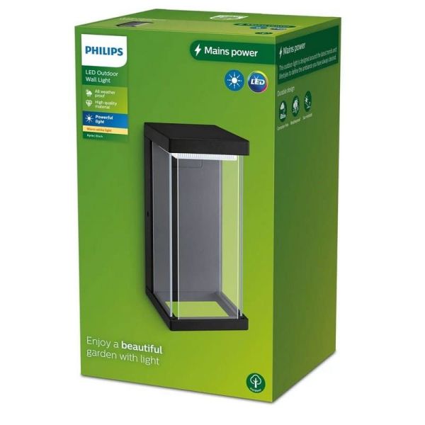 Aplique LED exterior KYRIE superior 12W 2700K IP44 | LeonLeds