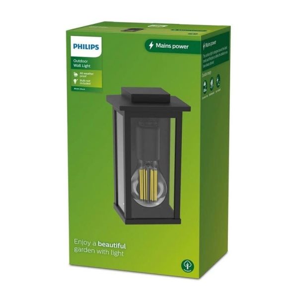 Aplique de pared exterior MIRTH Sin Bombilla max.25W E27| LeonLeds