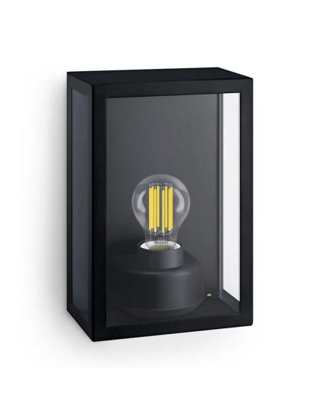 Aplique retangular para exterior ALZOR sem lâmpada | LeonLeds