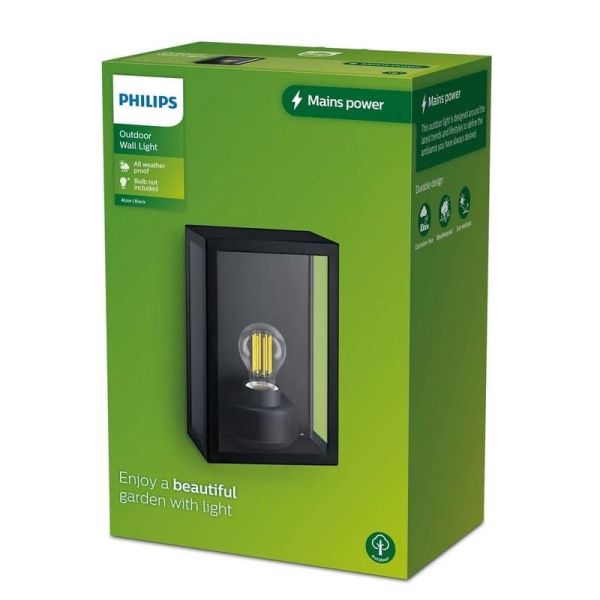 Aplique para exterior ALZOR rectangular Sin Bombilla | LeonLeds