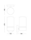 Aplique para exterior FLAREON Sin Bombilla max.25W IP44 | LeonLeds