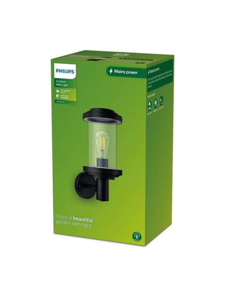 Aplique de pared exterior LISTRA Sin Bombilla max.25W E27| LeonLeds