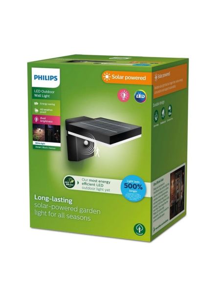 Aplique de pared LED solar ZONAL Ultra Efficient Solar | LeonLeds