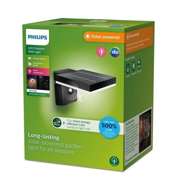 Aplique de pared LED solar ZONAL Ultra Efficient Solar | LeonLeds