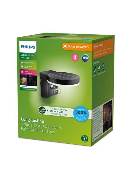 Applique murale solaire LED solaire ultra efficace ZONAL | LéonLeds