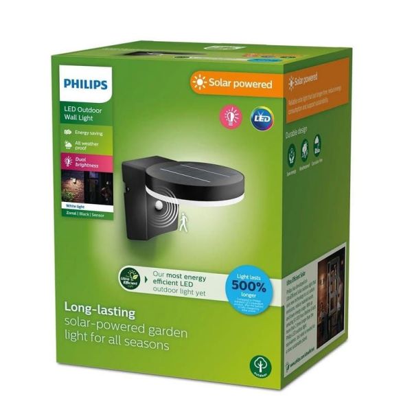 Applique murale solaire LED solaire ultra efficace ZONAL | LéonLeds