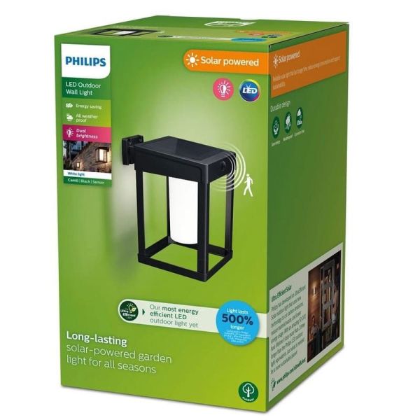 Aplique exterior LED Solar CAMILL Ultra Efficient Solar | LeonLeds