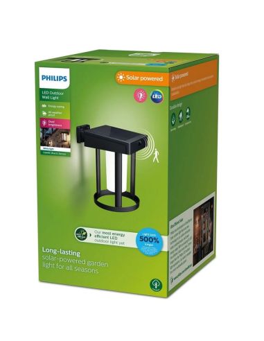 CAMILL Applique murale solaire d'extérieur LED ultra efficace | LéonLeds