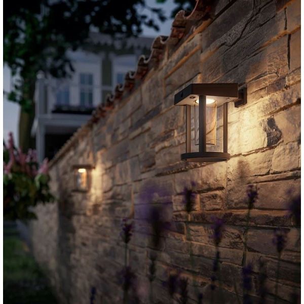 CAMILL Applique murale d'extérieur solaire à LED ultra efficace | LéonLeds