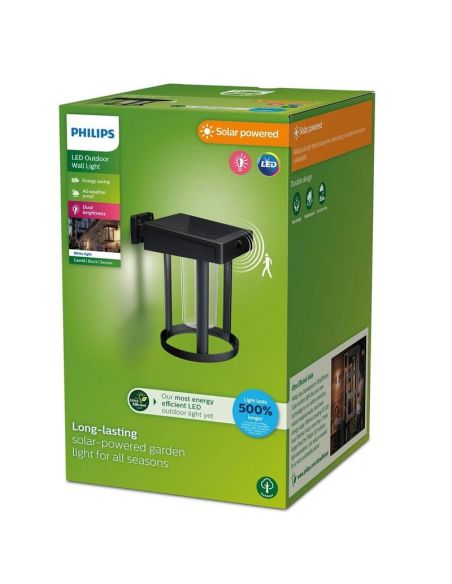 CAMILL Applique murale d'extérieur solaire à LED ultra efficace | LéonLeds