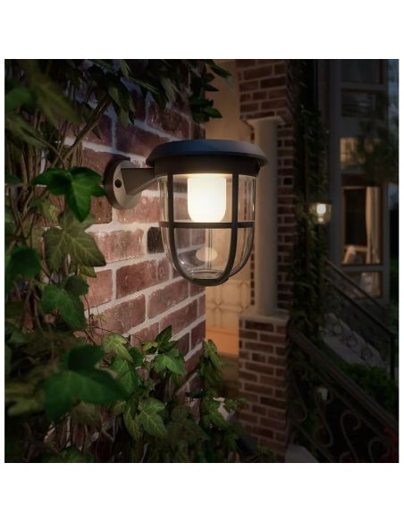 Aplique solar exterior LED RADII Ultra Efficient Solar | LeonLeds