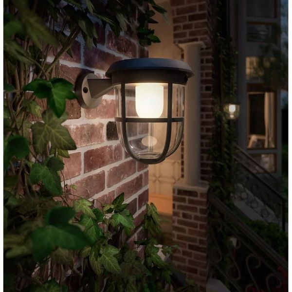 RADII Applique murale solaire d'extérieur à LED ultra efficace | LéonLeds