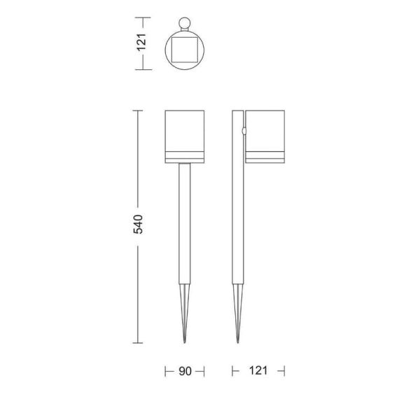 Piqueta solar exterior FYCE Sin Cables Ultra Efficient Solar | LeonLeds