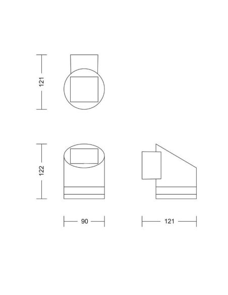 FYCE Applique murale solaire d'extérieur à LED sans fil ultra efficace | LéonLeds