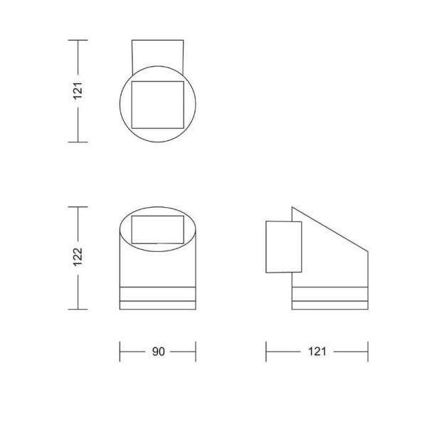 FYCE Applique murale solaire d'extérieur à LED sans fil ultra efficace | LéonLeds