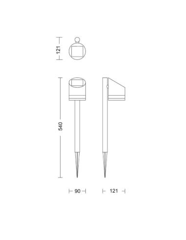 Piqueta solar exterior LED Sin cables Ultra Efficient Solar | LeonLeds