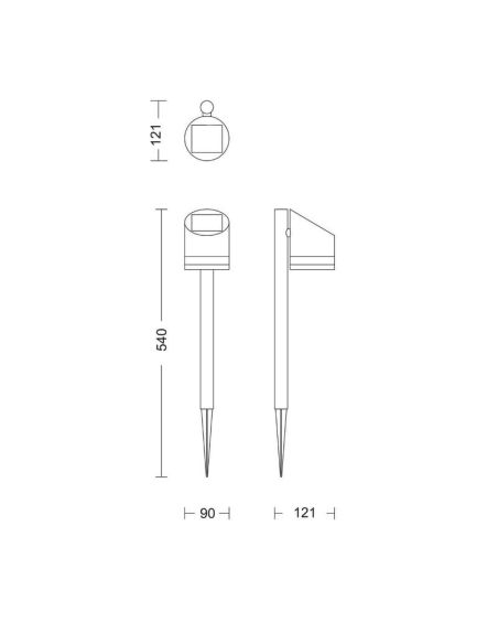 Piqueta solar exterior LED Sin cables Ultra Efficient Solar | LeonLeds