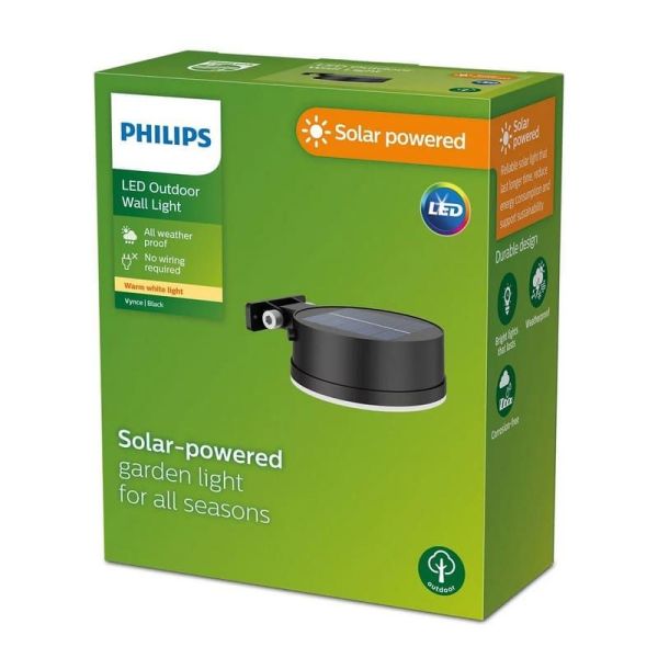 Aplique solar LED VYNCE Sin cables Ultra Efficient Solar | LeonLeds