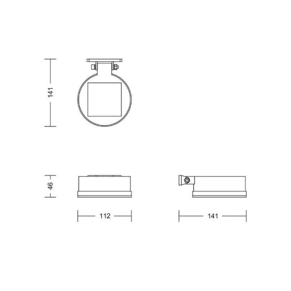 Applique murale solaire LED VYNCE sans fil ultra efficace solaire | LéonLeds