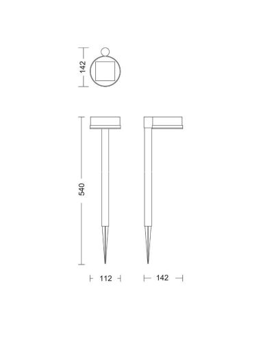 Piqueta exterior solar VYNCE LED sin Cables Ultra Efficient Solar | LeonLeds