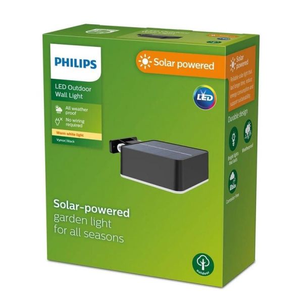 Aplique LED exterior Solar VYNCE sem Cabos Solar Ultra Eficiente | LeonLeds