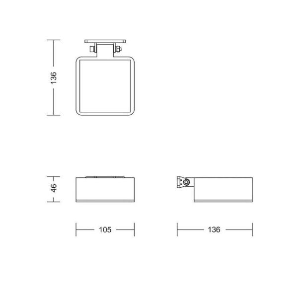 Aplique LED exterior Solar VYNCE sem Cabos Solar Ultra Eficiente | LeonLeds