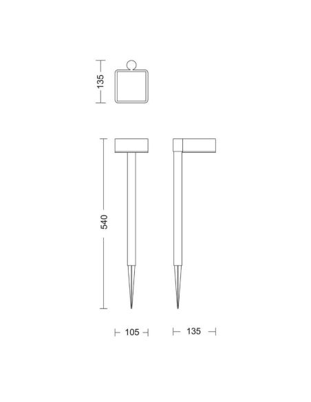 Piqueta solar exterior VYNCE LED Sin Cables Ultra Efficient Solar | LeonLeds