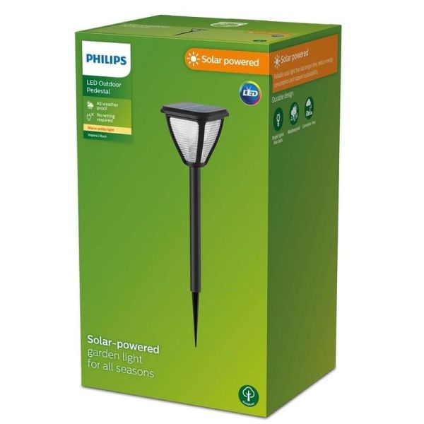 Piquet solaire extérieur VAPORA LED Sans Fil Ultra Efficace Solaire | LéonLeds