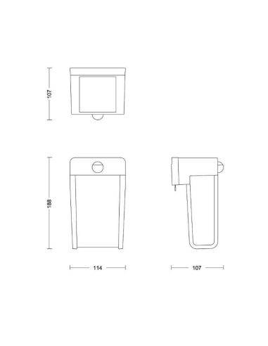 SHROUD LED Applique murale solaire d'extérieur ultra efficace | LéonLeds