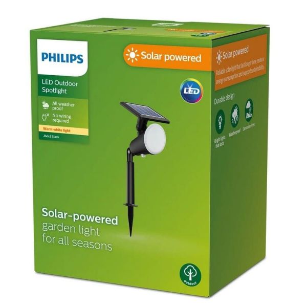 JIVIX Piquet Solaire Extérieur LED Sans Câbles Solaire Ultra Efficace IP44 | LéonLeds