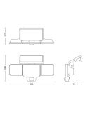 Proyector solar NUSIL Security Sensor movimiento Ultra Efficient Solar | LeonLeds
