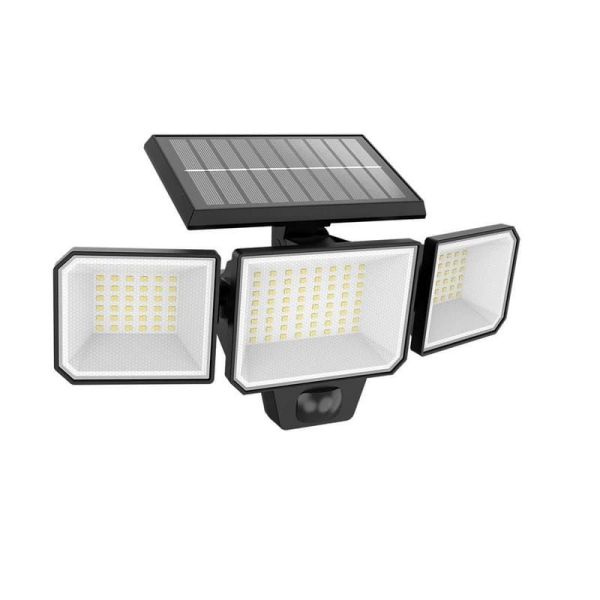 Projecteur solaire de sécurité NUSIL avec détecteur de mouvement ultra efficace | LeonLeds