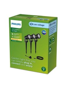 Kit de 3 Piquetas exterior CAPER GardenLink Bajo Voltaje 24V| LeonLeds 2