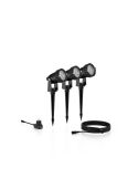 Kit de 3 Piquetas exterior CAPER GardenLink Bajo Voltaje 24V| LeonLeds