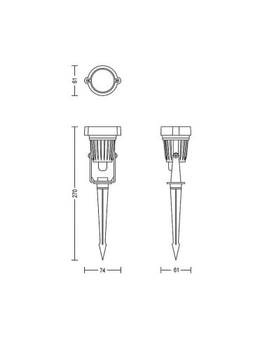 Piqueta exterior LED CARPER GardenLink 1.5W Bajo Voltaje 24V | LeonLeds