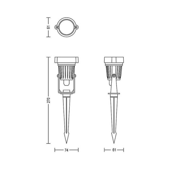 Piqueta exterior LED CARPER GardenLink 1.5W Bajo Voltaje 24V | LeonLeds