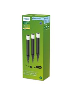 Kit 3 Piquetas PUREX GardenLink Bajo Voltaje 24V 2700K IP44 | LeonLeds 2