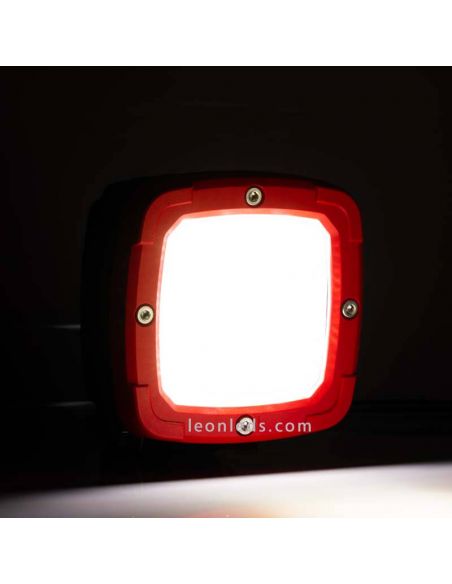 Faro LED potente de largo alcance con base magnética y 3 metros de cable en espiral 4100Lm FT-361 MAG M30 Óptica de Trabajo