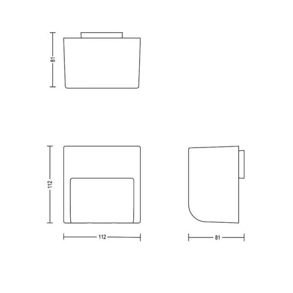 Kit 3 GRITS GardenLink Aplique LED para exterior Baixa Tensão 24V | LeonLeds