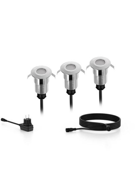 Kit de 3 Spots de Sol SPORE GardenLink Basse Tension 24V | LéonLeds