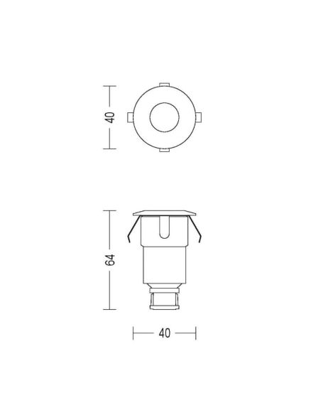 Spot de sol SPORE GardenLink basse tension 24 V IP67 | LéonLeds