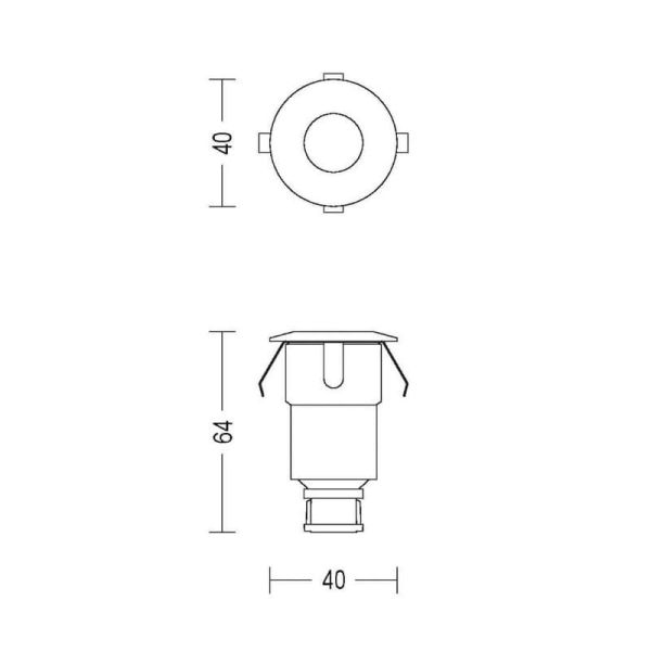 Foco para suelo SPORE GardenLink Bajo Voltaje 24V IP67 | LeonLeds