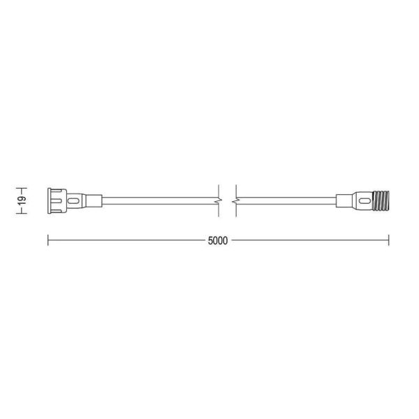 Rallonge de câble GardenLink 5 mètres Basse Tension | LéonLeds