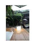 Candeeiro de mesa LED solar e portátil TABLE CUBE branco ou cinza com dimmer touch 3000k