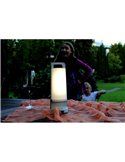Lámpara exterior LED solar portátil DRAGONFLY gris o blanco 4000K
