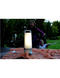 Lámpara exterior LED solar portátil DRAGONFLY gris o blanco 4000K 2