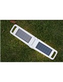 Lámpara exterior LED solar portátil DRAGONFLY gris o blanco 4000K