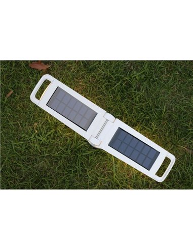 Lámpara exterior LED solar portátil DRAGONFLY gris o blanco 4000K